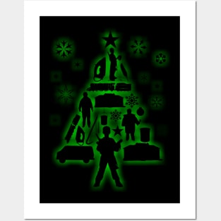 Home Alone Christmas Tree Silhouette Posters and Art